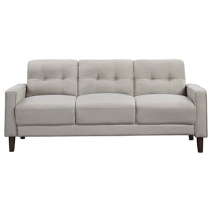 Bowen 3-piece Upholstered Track Arm Tufted Sofa Set Beige