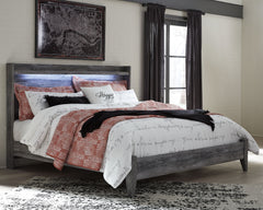Rest in the beachy style of this king panel bed. Its driftwood and surfer-inspired smoky finish gives this bed a rustic look that-'s perfect for creating an island escape in the room. Clean lines and modern charm blend for an authentic look to be enjoyed 
