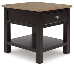 When youâ€™re styling your living room, convenience is key. With this end table, casual flair meets canâ€™t-miss function. Tired of tracking down lost remotes? A handy storage drawer keeps your entertainment essentials close. This fashionably functional p