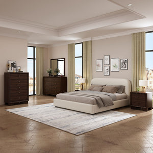 Arden - Full Bed - Beige Fabric