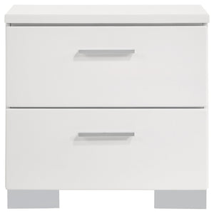 Felicity 5-piece Full Bedroom Set White High Gloss