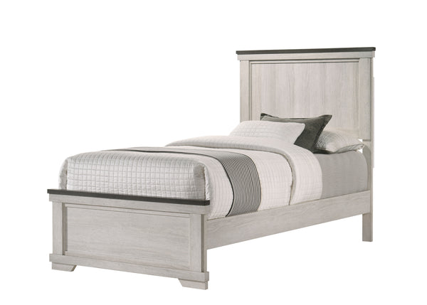  with its panel headboard and soothing finish