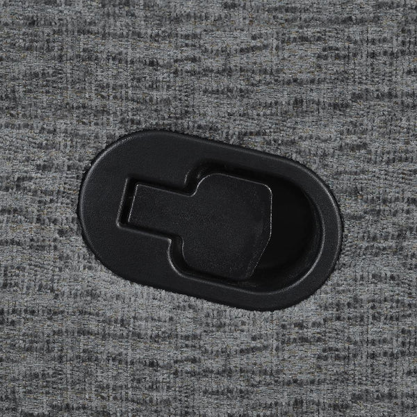 Bahrain Upholstered LAF Recliner Charcoal