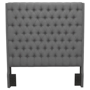 Camille Upholstered Eastern King Panel Headboard Grey