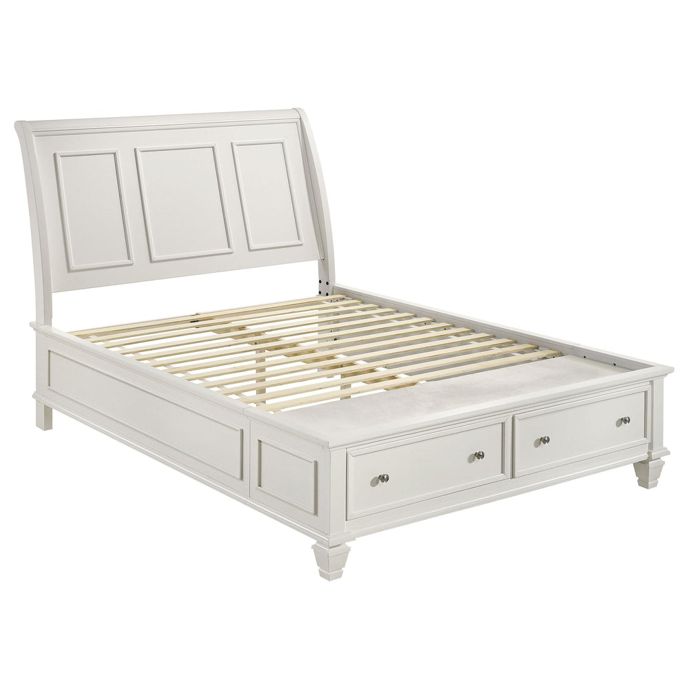 Sandy Beach 4-piece Eastern King Bedroom Set Cream White