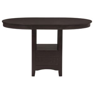 Lavon 5-piece Oval Counter Height Dining Set Espresso