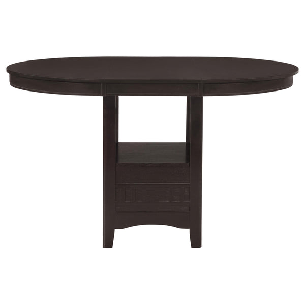 Lavon 5-piece Oval Counter Height Dining Set Espresso