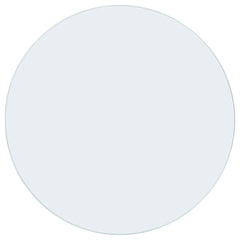 54-inch 10mm Round Clear Tempered Glass Top