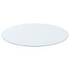 48-inch 6mm Round Clear Tempered Glass Top