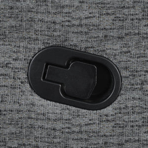 Bahrain Upholstered RAF Recliner Charcoal