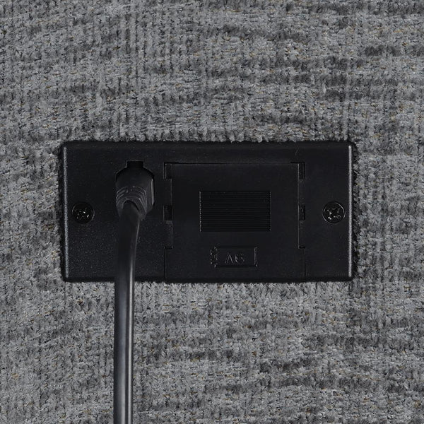 Bahrain Upholstered Armless Recliner Charcoal