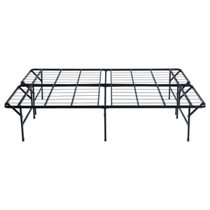 Mabel Metal Queen Mattress Support Platform Bed Black