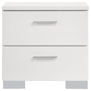 Felicity 5-piece California King Bedroom Set White Gloss