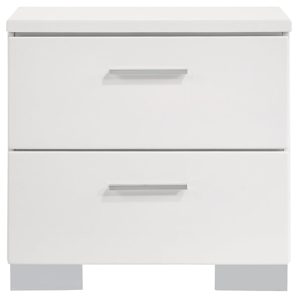 Felicity 4-piece California King Bedroom Set White Gloss