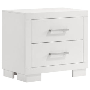Jessica 4-piece Queen LED Bedroom Set Snow White
