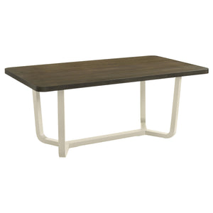 Biloxi 5-piece 71-inch Rectangular Dining Set Greyish Brown