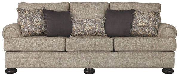 This sumptuously styled sofa proves that a richly traditional look doesnâ€™t have to break the bank. Flared effect gives the classic roll arms a relaxed feel, while the choice of a plush chenille upholstery in oatmeal is earthy elegance at its best. Disti