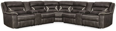 You could play it safe. Or you could choose to stand out in the crowd with this brilliantly styled sectional with power. Ultra cool, ultra contemporary and ultra comfortable, this fashion-forward sectional sports a fabulous faux leather enhanced with cont
