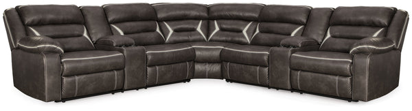 You could play it safe. Or you could choose to stand out in the crowd with this brilliantly styled sectional with power. Ultra cool, ultra contemporary and ultra comfortable, this fashion-forward sectional sports a fabulous faux leather enhanced with cont