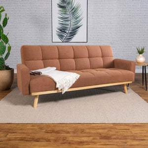 these pieces exhibit a sleek tufted design. Seamlessly transitioning from a chic sofa to a comfortable bed