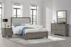 Wright 4-piece Eastern King Bedroom Set Brown Oak