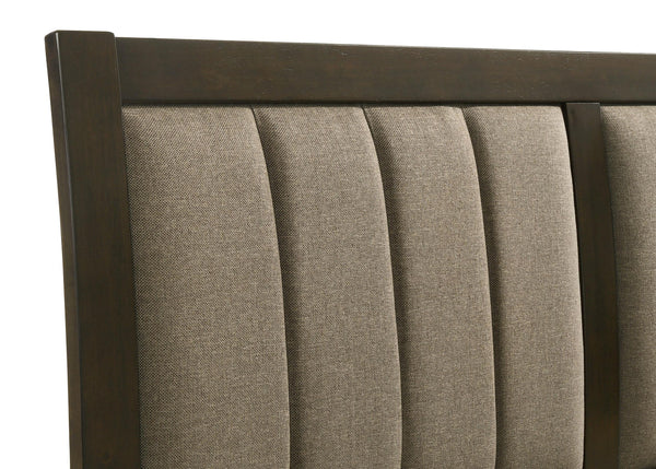 Wilkes 51-inch Upholstered Full Bed Dark Cocoa