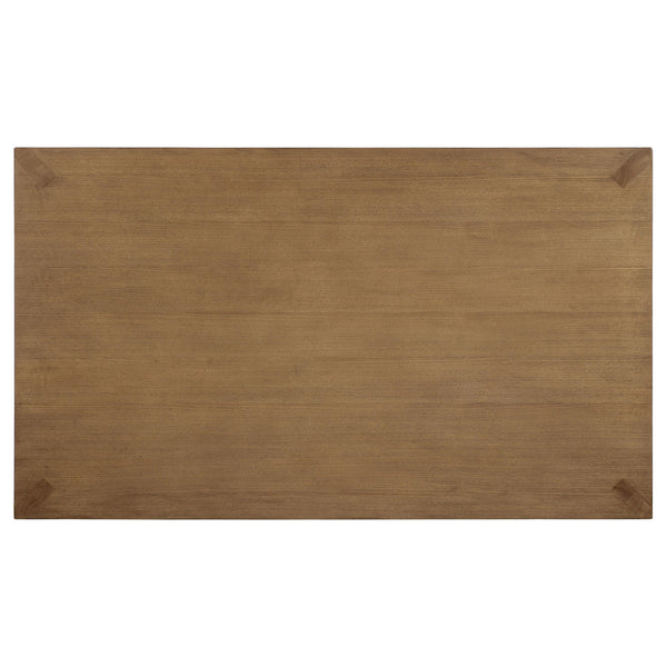 Bruner 7-piece 72-inch Rectangular Dining Set Natural Brown