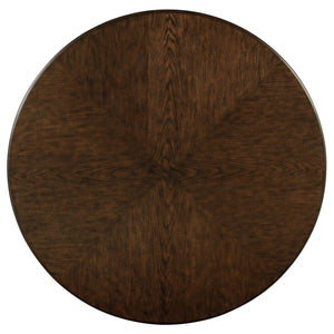 Landon 7-piece 60-inch Round Dining Table Set Rich Brown