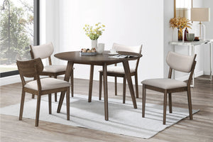 Rex - 72## Fixed Top Rectangle Dining Table - Walnut