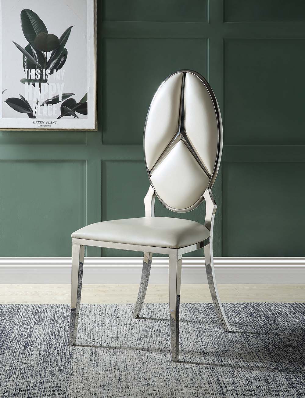 Cyrene - Side Chair - Pearl Silver - 19-"