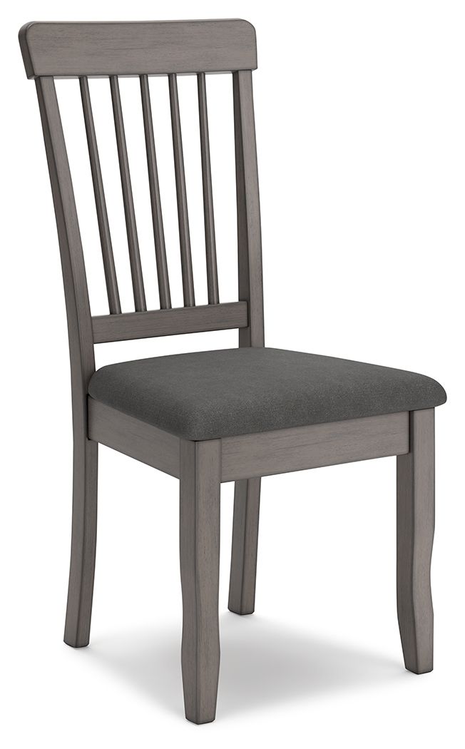 Serve up casual elegance with this dining chair. Its approachable character ushers a relaxed feel into kitchen nooks and small dining rooms. Design details like a spindle back elevate the look, with contrasting gray hues lending a monochromatic, modern ed