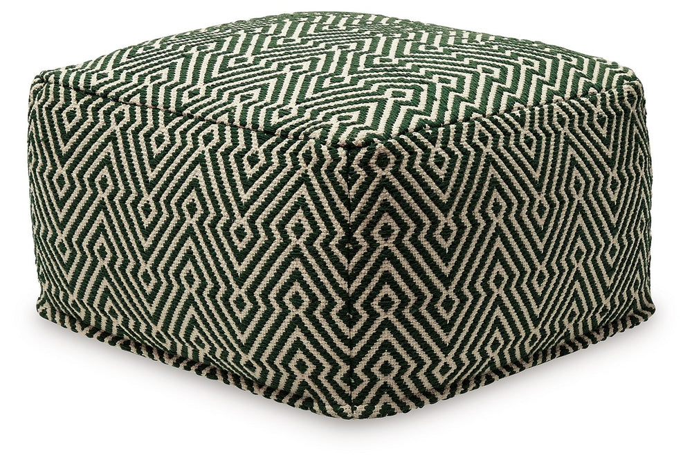Itâ€™s hard to say what we love best about this pouf. Is it the soft feel of the handwoven cotton cover? The on-trend geometric pattern? Or perhaps itâ€™s the goes-with-anything color scheme? Any way you look at it, this pouf has a lot to love.<br/><br/><