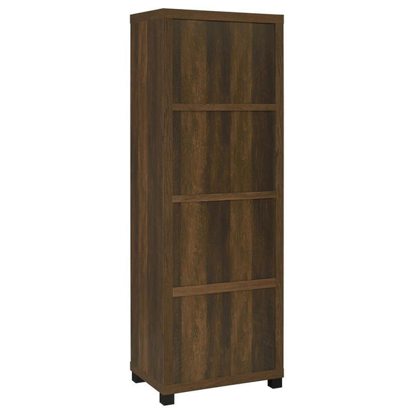 Sachin - 3-Shelf Engineered Wood Media Tower - Dark Pine