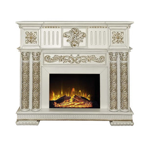 Vendom - Fireplace - Antique Pearl Finish