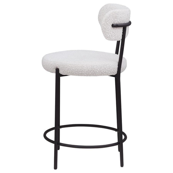 Viola - Boucle Upholstered Counter Chair (Set of 2) - Cream