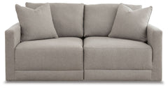 Searching for seating that expertly harmonizes form and function? This sectional loveseat has you covered. Making a sleek statement in spaces from transitional to modern, its neutral upholstery brings an airy, upscale feel to the clean-lined silhouette. A