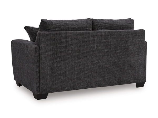 Loreo Sofa & Loveseat Ebony
