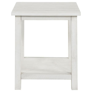  it features a square silhouette suited for farmhouse or casual interiors. Its open lower she