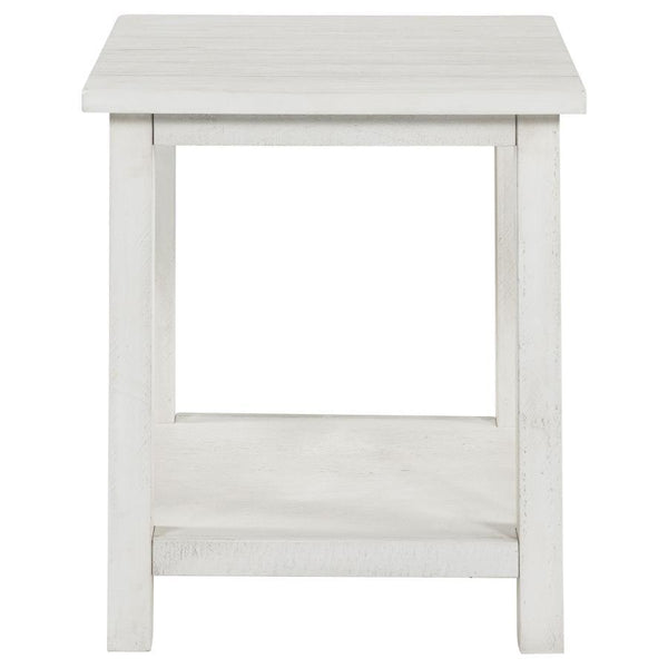  it features a square silhouette suited for farmhouse or casual interiors. Its open lower she