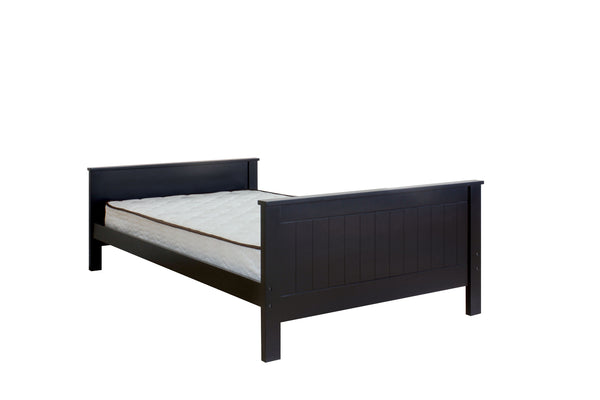  Twin Panel Bed: Beadboard hb/fb 12 Slats