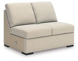 This armless loveseat is made with Next-Gen Nuvellaâ„¢ (polyester) fade-resistant, washable fabric. Fully finished on all sides, it pairs with other items in the series to make a modular sectional.<br><br><b>Additional Dimensions</b><br><ul><li>Seat depth