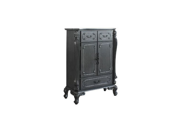 Designed for fans of our previous Vendome and Dresden collections, our House Delphine bedroom set embodies the romance of traditional design with a lighter touch. Each piece is hand-finished in sophisticated gray hues, and feature ornamental curves and fl