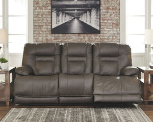  this power reclining sofa with Easy Viewâ„¢ power adjustable headrests delivers comfort at the touch of a button. Easily position the recliner
