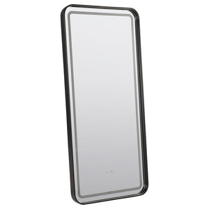 This standing full-length mirror combines elegance and functionality, featuring an LED-lit frame with three adjustable color optionsâ€”warm yellow, neutral white, and cool blue. Perfect for getting ready in any lighting condition, this mirror includes an 