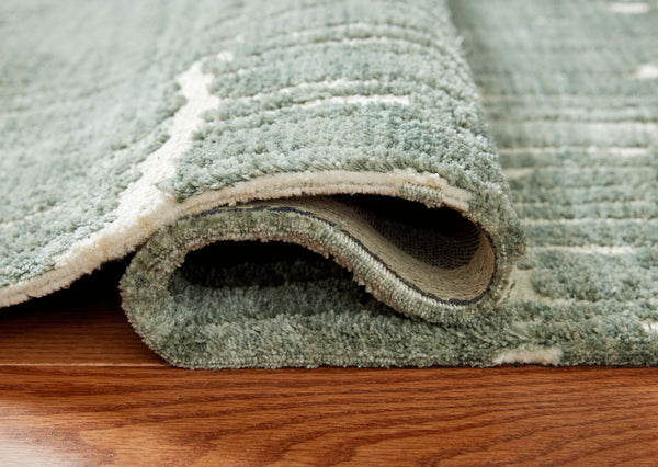 Cayworth - Teal / White - Large Rug