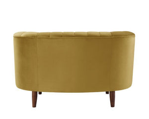  the Millephri collection will help achieve this modern aesthetic. The pocket coil foam seating gives off the feel of sitting on a plush cloud. The pieces are upholstered in a gorgeous velvet fabric and feature deep channel tu
