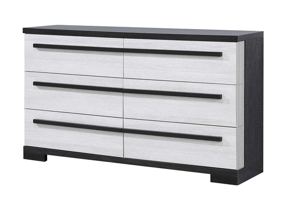 Remington - King 5 Piece Bedroom Set - Black / White