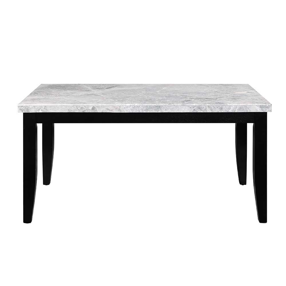KD Rectangular Dining Table Marble Top Top Thickness: 50mm(45mm Plywood+5mm Marble)