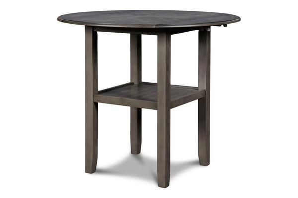 Gia - 3 Piece Dining Set (Counter Drop Leaf Table & 2 Chairs) - Gray