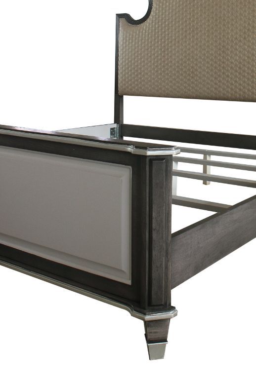 Evocative of European Romanticism, each piece of this House Beatrice bedroom set is richly textured. Featuring a striking two-toned finish, streamlined and unique accents, it adapts traditional design to modern aesthetics. Quality craftsmanship with sophi